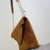 SAINT LAURENT Cassandra Large Envelope Shoulder Bag – Tan Suede with Gold YSL Logo (Detachable Chain Strap) #A58782