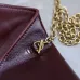 SAINT LAURENT Cassandre Envelope Chain Pouch – Hot Wine Lambskin Leather with Gold YSL Logo #A58760