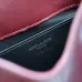 SAINT LAURENT Cassandre Envelope Chain Pouch – Hot Wine Lambskin Leather with Gold YSL Logo #A58760
