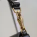SAINT LAURENT Kaia Small Saddle Bag Set – Brown Croc-Embossed &amp; Black Smooth Leather with Gold YSL Logo #A58765