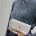 SAINT LAURENT Kaia Small Saddle Bag Set – Brown Croc-Embossed &amp; Black Smooth Leather with Gold YSL Logo #A58766