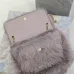 SAINT LAURENT Loulou Medium Shoulder Bag – Light Beige Suede with Chevron Quilt &amp; Tone-On-Tone YSL Logo (Convertible Chain Strap) #A58776