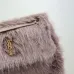 SAINT LAURENT Loulou Medium Shoulder Bag – Light Beige Suede with Chevron Quilt &amp; Tone-On-Tone YSL Logo (Convertible Chain Strap) #A58776