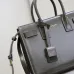SAINT LAURENT Sac de Jour Small Tote Bag – Dark Gray Smooth Leather with Gold-Tone Hardware (Top Handles &amp; Crossbody Strap) #A58769
