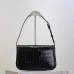 SAINT LAURENT Solferino Small Shoulder Bag – Black Croc-Embossed Patent Leather with Gold YSL Cassandre Closure  #A58759