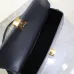SAINT LAURENT Solferino Small Shoulder Bag – Black Croc-Embossed Patent Leather with Gold YSL Cassandre Closure  #A58759