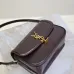 SAINT LAURENT Solferino Small Shoulder Bag – Deep Burgundy Box Leather with Iconic YSL Cassandre Closure  #A58758