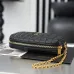 Saint Laurent 779649 Le Cassandre Matelassé Carré Vanity Bag Lambskin Gold Chain 18.5cm #B67268