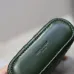 Saint Laurent 819285 GABY Mini Chain Cosmetic Bag - Dark Green Quilted Leather with Detachable Strap #A59505