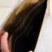 YSL Uptown Gold Snakeskin Clutch, 27 x 16 x 2 cm #A63202