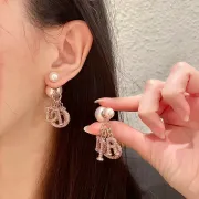 D-ior Tribales Gradient Logo Earrings #A50089