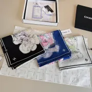 CHANEL Designer Style Neck Scarves Silk Scarves Shawls scarf #A63047 CHANEL Designer Style Neck Scarves Silk Scarves Shawls scarf #A63047