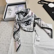 CHANEL Designer Style Neck Scarves Silk Scarves Shawls scarf #A63054 CHANEL Designer Style Neck Scarves Silk Scarves Shawls scarf #A63054