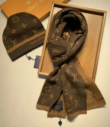 Louis Vuitton Wool knitted Scarf and cap #999909585 Louis Vuitton Wool knitted Scarf and cap #999909585