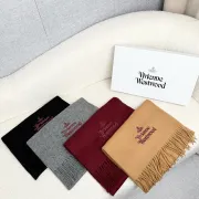 Branded Embroidered Scarf Comfortable Wool #B67696