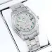 Rolex Stainless Steel Watch with Full Diamond Pave and Colored Sapphires 41mm #A46397
