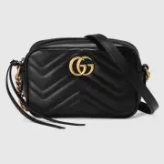 Gucci AAA+ 1:1 original GG Marmont matelasse mini Shoulder Bags black #9109694 Gucci AAA+ 1:1 original GG Marmont matelasse mini Shoulder Bags black #9109694