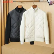 Burberry Diamond‑Quilt Hybrid Knit Sleeve Bomber Jacket, Black &amp; White #B67673