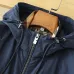 Burberry Men’s Hooded Full‑Zip Windbreaker Jacket, Olive, Navy &amp; Black #B67682