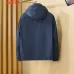 Burberry Men’s Hooded Full‑Zip Windbreaker Jacket, Olive, Navy &amp; Black #B67682