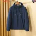 Burberry Men’s Hooded Full‑Zip Windbreaker Jacket, Olive, Navy &amp; Black #B67682