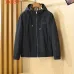 Burberry Men’s Hooded Full‑Zip Windbreaker Jacket, Olive, Navy &amp; Black #B67682