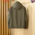 Burberry Men’s Hooded Full‑Zip Windbreaker Jacket, Olive, Navy &amp; Black #B67682