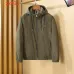 Burberry Men’s Hooded Full‑Zip Windbreaker Jacket, Olive, Navy &amp; Black #B67682