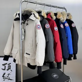 Canada Goose Chilliwack Bomber Winter Parka, Black Red Grey Navy Cream #B68768