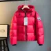 Canada Goose Hooded Down Jacket, White Red Navy Black #B68771