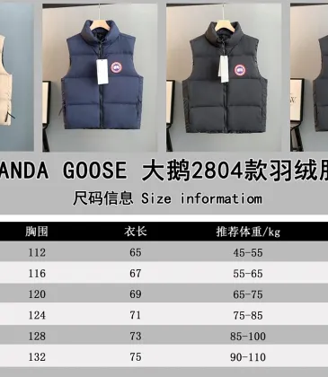 Canada Goose Unisex Stand Collar Back Stripe Down Puffer Vest #B68787 Canada Goose Unisex Stand Collar Back Stripe Down Puffer Vest #B68787