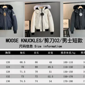Moose Knuckles Men's Short Bomber Style Fur Hood Down Jacket #B68792