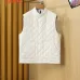 Moncler Men’s Mandarin‑Collar Diamond‑Quilted Gilet Vest, Black, Navy &amp; White #B67680