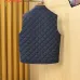 Moncler Men’s Mandarin‑Collar Diamond‑Quilted Gilet Vest, Black, Navy &amp; White #B67680