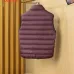 Moncler Men’s Stand‑Collar Light Quilted Down Gilet Vest, Black &amp; Burgundy #B67678