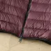 Moncler Men’s Stand‑Collar Light Quilted Down Gilet Vest, Black &amp; Burgundy #B67678