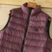 Moncler Men’s Stand‑Collar Light Quilted Down Gilet Vest, Black &amp; Burgundy #B67678