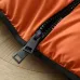 Moncler Men’s Stand‑Collar Padded Down Gilet Vest, Black &amp; Bright Orange #B67679