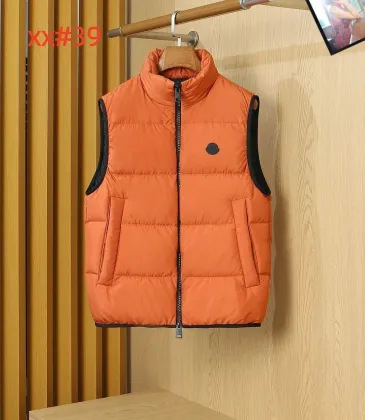Moncler Men’s Stand‑Collar Padded Down Gilet Vest, Black & Bright Orange #B67679 Moncler Men’s Stand‑Collar Padded Down Gilet Vest, Black & Bright Orange #B67679