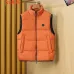 Moncler Men’s Stand‑Collar Padded Down Gilet Vest, Black &amp; Bright Orange #B67679