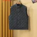 Prada Men’s Stand‑Collar Diamond‑Quilted Gilet Vest, Black &amp; Grey #B67681