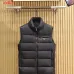 Prada Men’s Stand‑Collar Quilted Down Gilet Vest, Black, Brown &amp; Light Grey #B67675