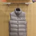 Prada Men’s Stand‑Collar Quilted Down Gilet Vest, Black, Brown &amp; Light Grey #B67675