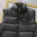 Prada Men’s Stand‑Collar Quilted Down Gilet Vest, Black, Brown &amp; Light Grey #B67675