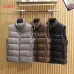 Prada Men’s Stand‑Collar Quilted Down Gilet Vest, Black, Brown &amp; Light Grey #B67675