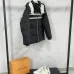 Gucci Black Puffer Jacket With White Stripes Unisex Style #A54548
