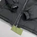 Gucci Black Puffer Jacket With White Stripes Unisex Style #A54548