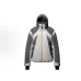 Louis Vuitton Color‑block Hooded Down Jacket, Grey Black #B68302