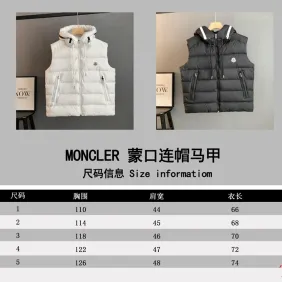 Moncler Hooded Down Vest Sleeveless Puffer Gilet #B68805