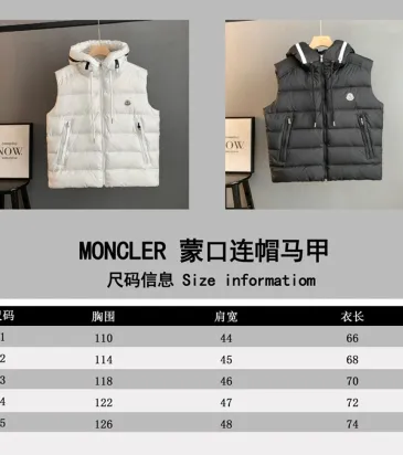 Moncler Hooded Down Vest Sleeveless Puffer Gilet #B68805